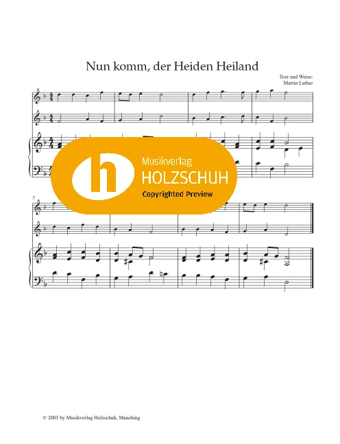 Nun komm, der Heiden Heiland